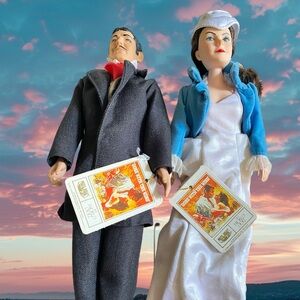 Vintage Rhett Butler and Scarlett O’Hara Collectible Series By World Dolls 1989